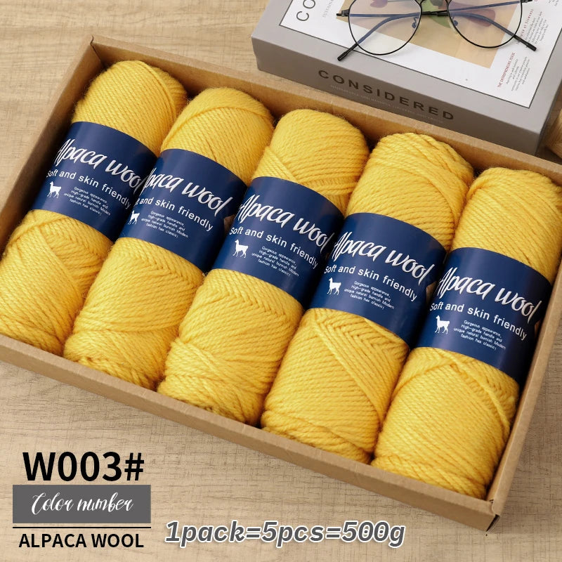 500g alpaca wool yarn, coarse yarn