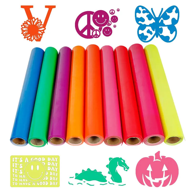 PU Fluorescence HTV for T Shirt,