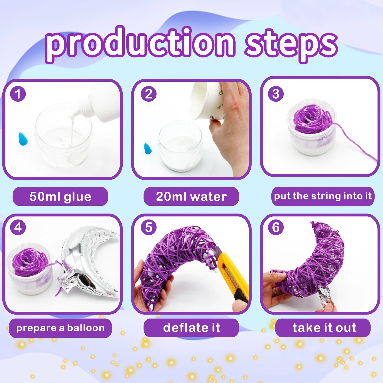 3D String Light Art  Light Nail Kit Light