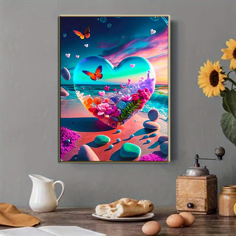 1-piece DIY seaside landscape pattern full diamond art