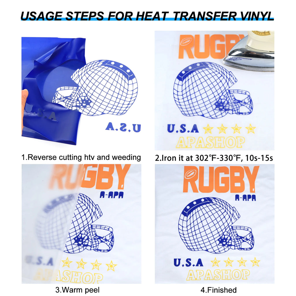 Heat Transfer Vinyl Press Machine Iron On DIY Custom Tshirt Easy to Cut Weed HTV Vinyl for Cricut Machine