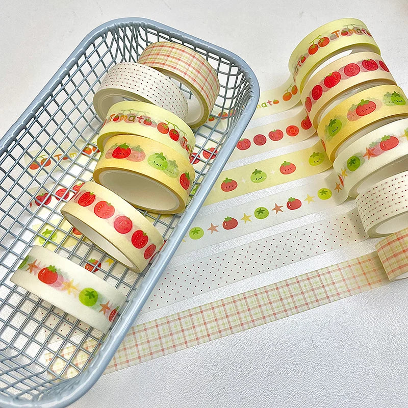 MINKYS Fruit Tape Cute Cartoon Creative Decorative Washi Tape
