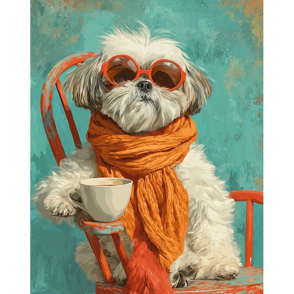 Paint By Numbers Cute dog Animals