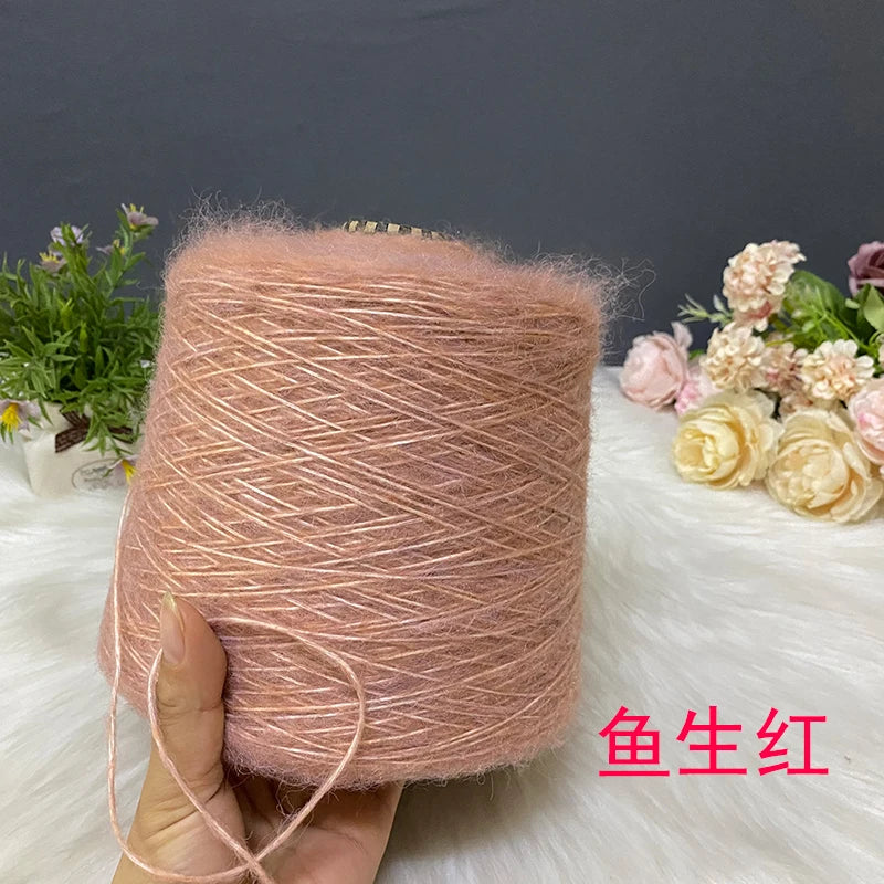 500G/PC Mohair Yarn High Quality Super Soft And Warm