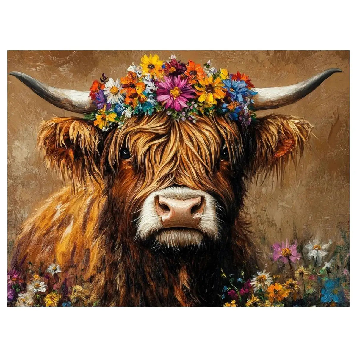 1pc 30X40CM/11.8*15.74inch cattle stamped cross stitch kit DIY kit 11CT/14CT Hanging Painting Wall decoration for gift