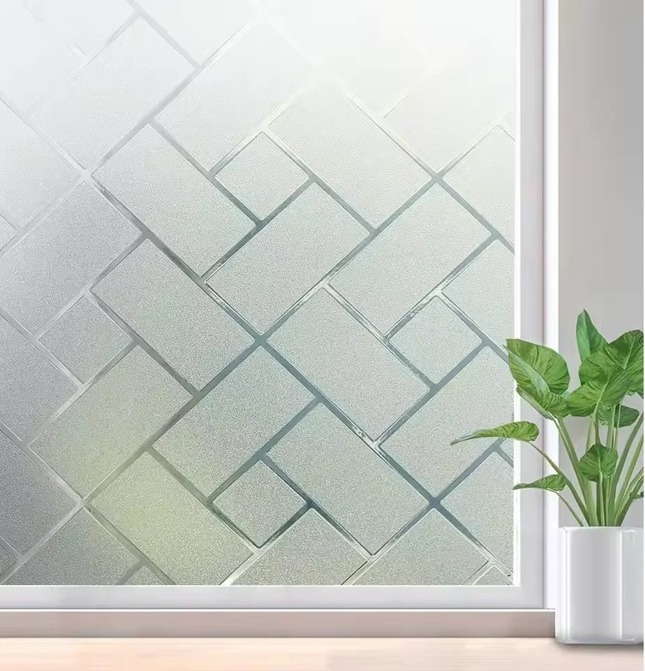 frosted glass electrostatic vinyl cover suitable for home office bathroom decoration sticker