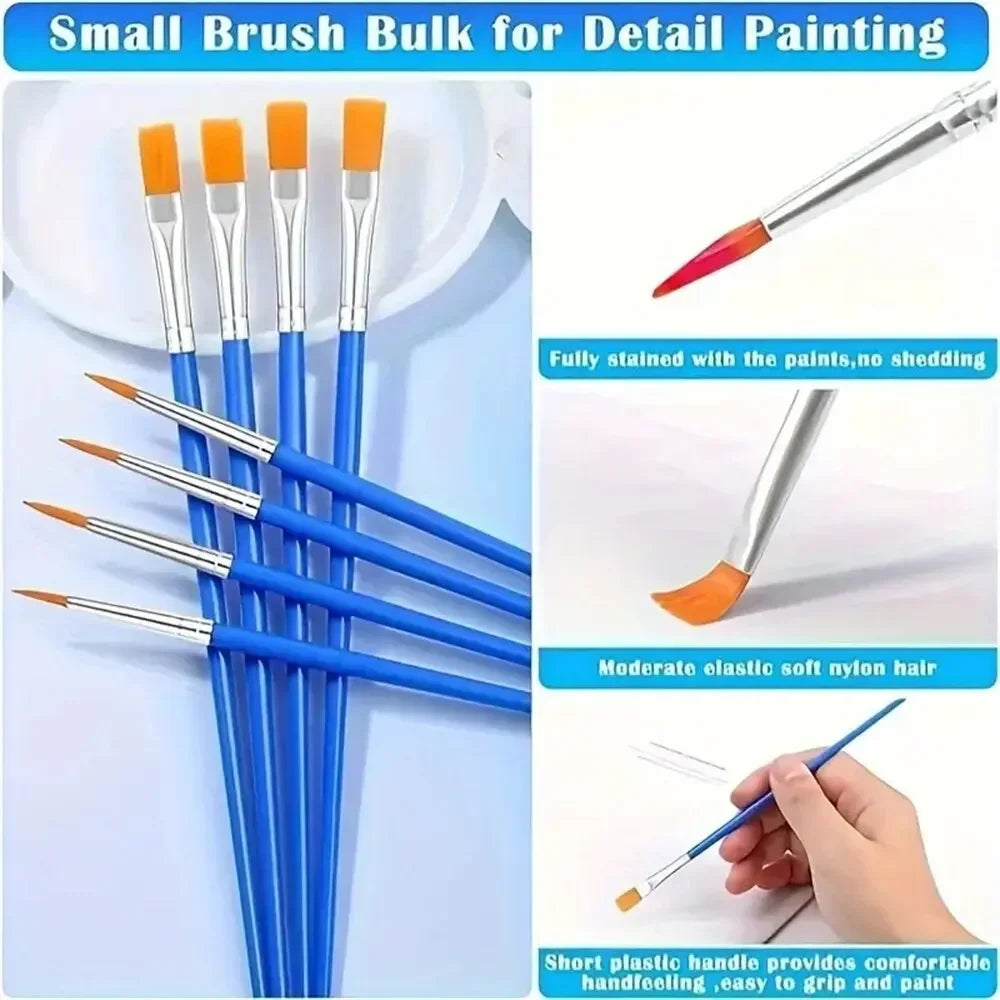 30pcs Small Fine Nylon Hair brushes