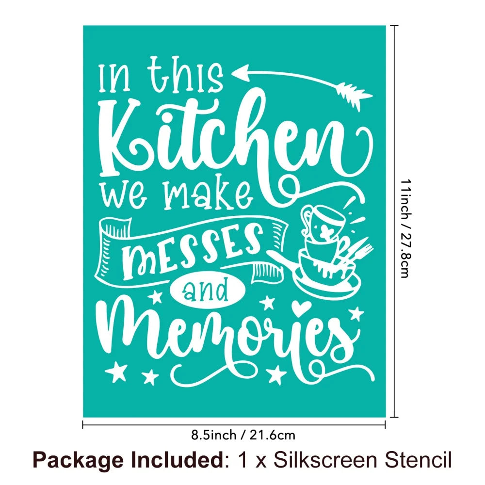 Silkscreen Stencil Reusable Self-Adhesive Silk Screen Printing Silk