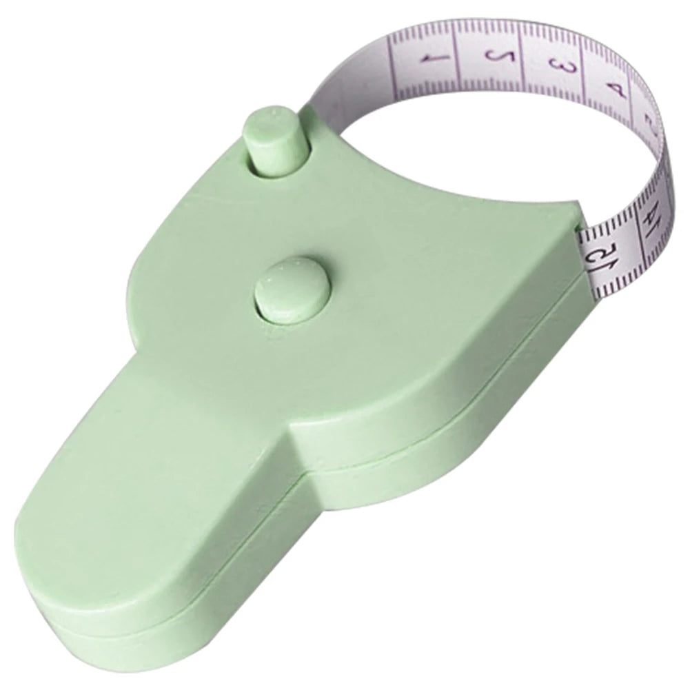 Push Button Retract Self-Tightening Measure Ruler