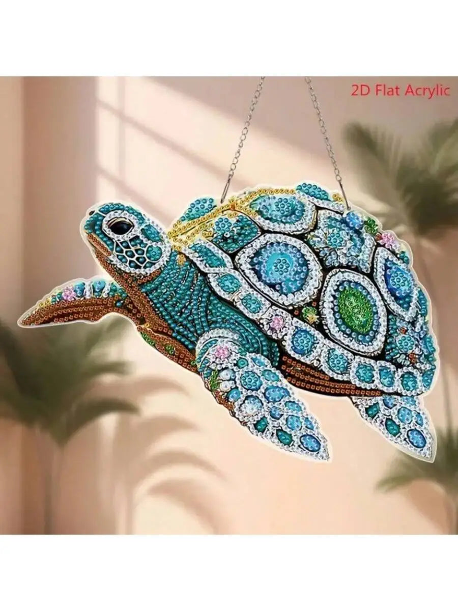 1pc Gorgeous Turtle  Acrylic Diamond Painting Kit,