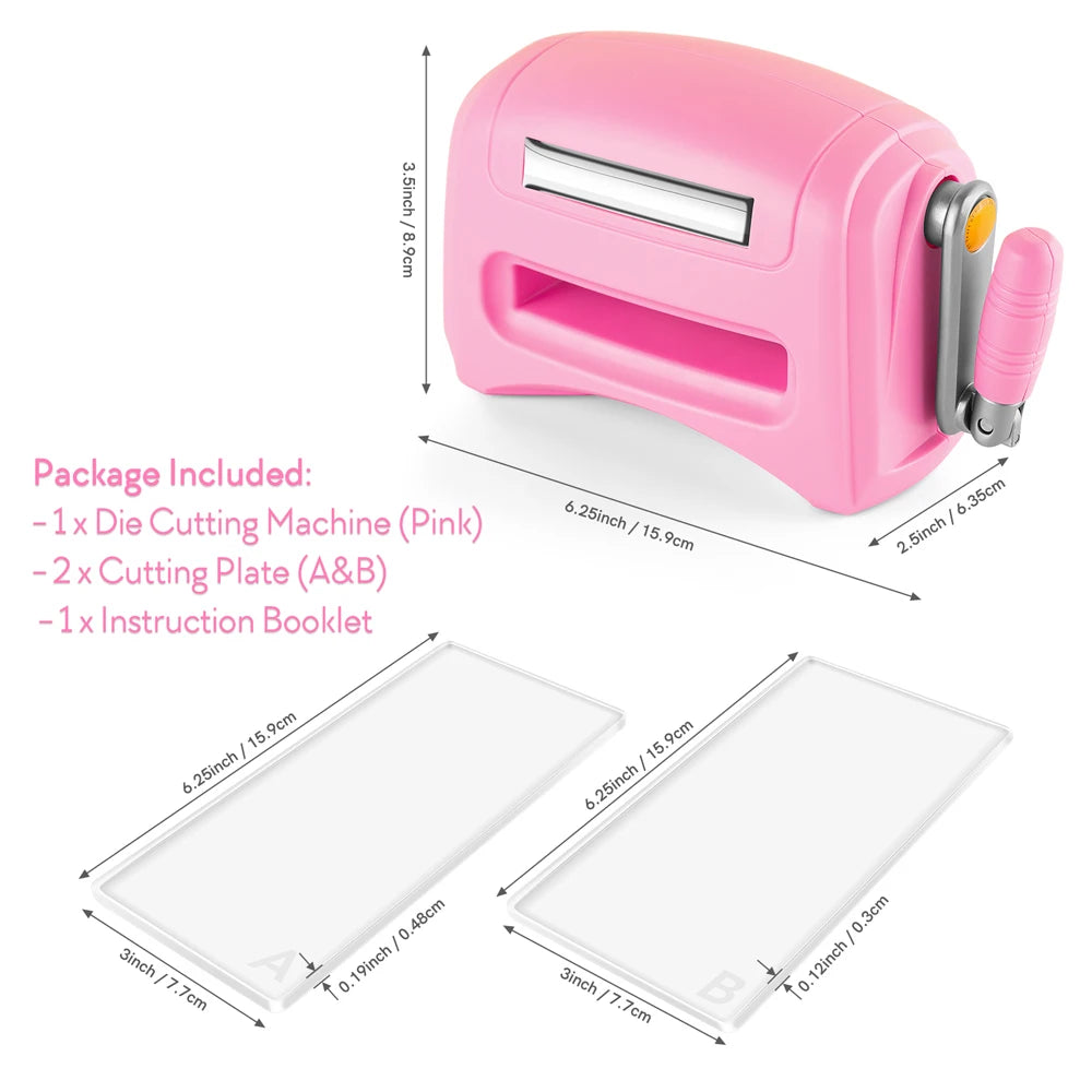 4 Colors Mini Die Cutting Embossing Machines for Scrapbooking Crafts Cards Making Paper Cutter Die-Cut Machine Manual Hand Tool