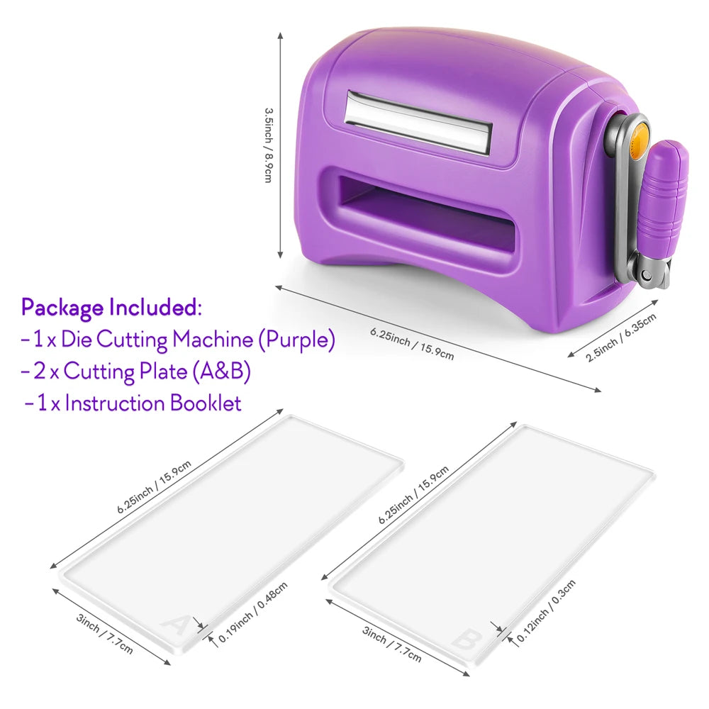 4 Colors Mini Die Cutting Embossing Machines for Scrapbooking Crafts Cards Making Paper Cutter Die-Cut Machine Manual Hand Tool