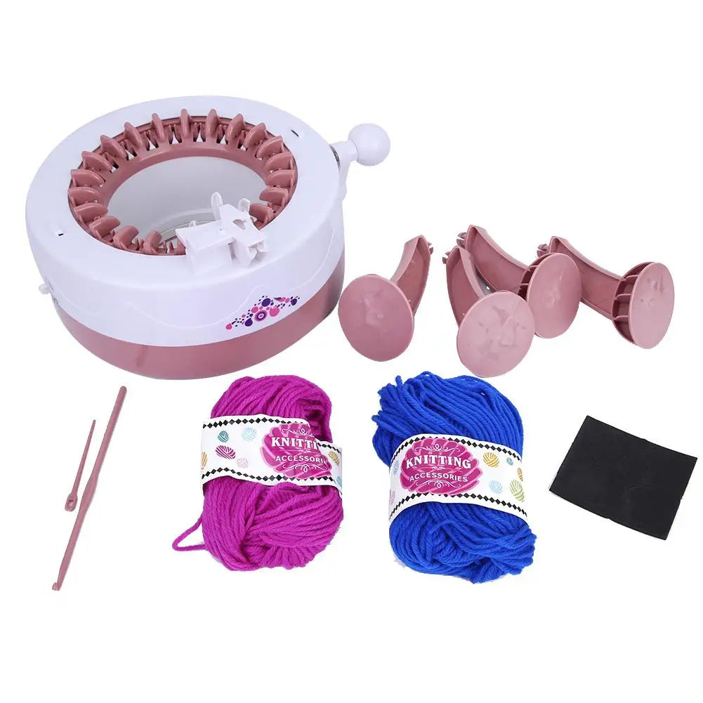 DIY Plastic Hand Knitting Sewing Machine Toy Tool