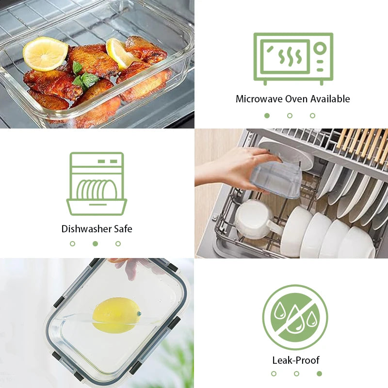 Airtight Bento Boxes for Microwave Oven Freezer and Dishwasher BPA Free, lunch boxes