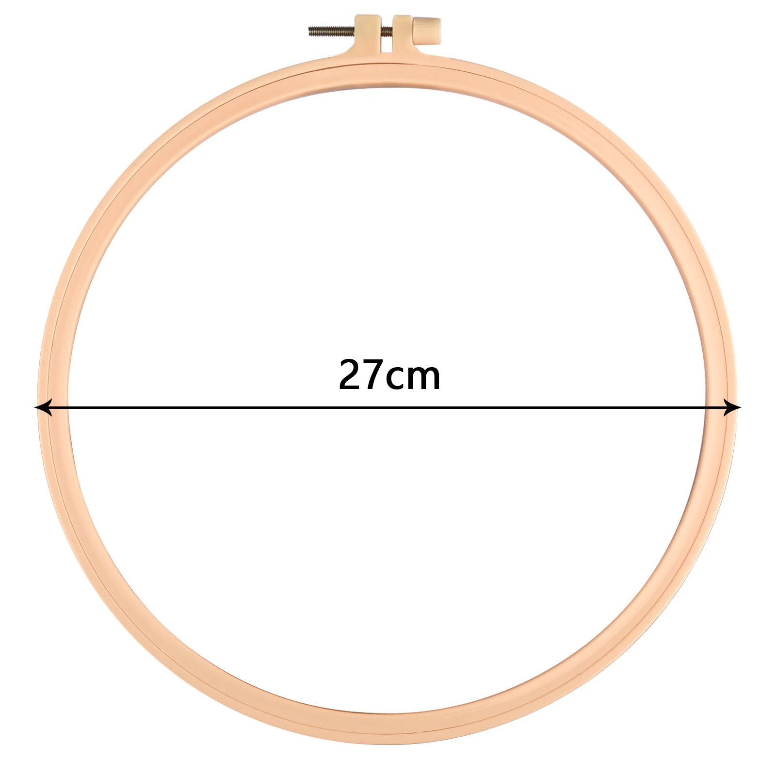 Round Wooden Color Embroidery Hoops Frame Set, Plastic Embroidery Hoop Rings For DIY Cross Stitch