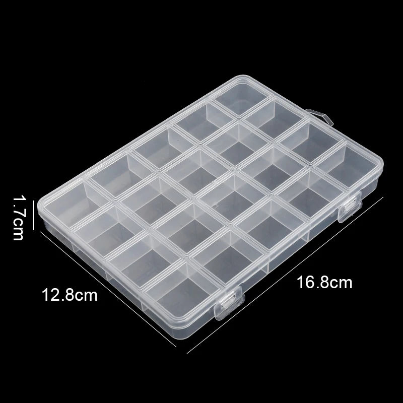 Transparent Storage Containers, 7 different sizes
