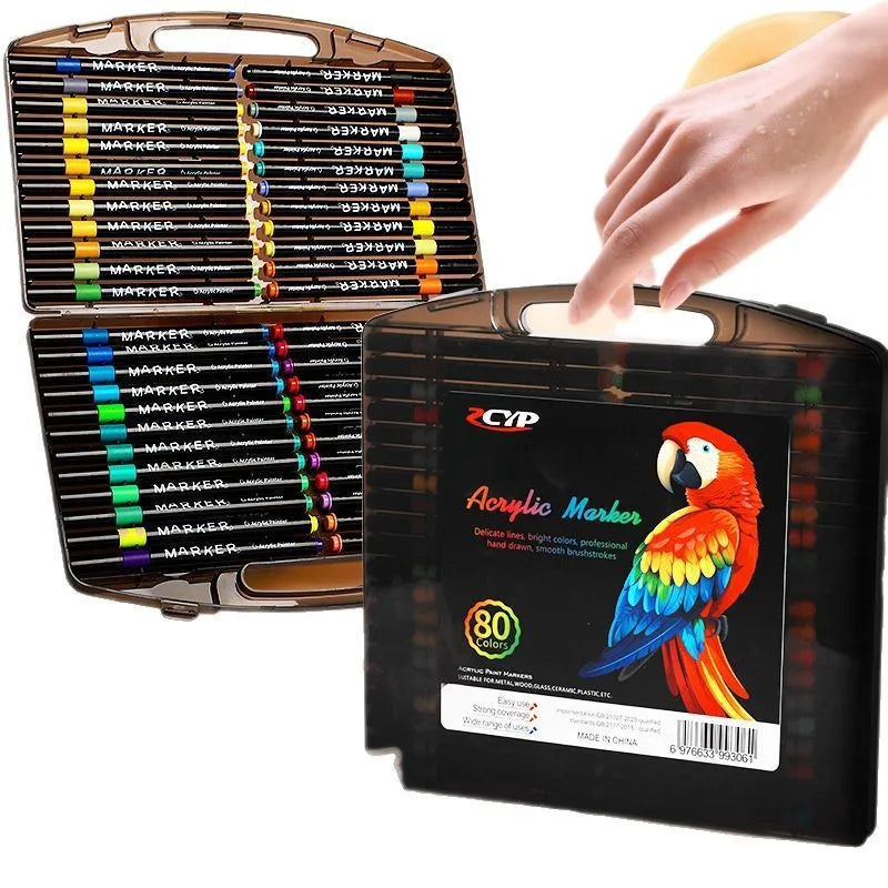 Acrylic Paint  brush Markers  Suitable for Rock, Glass, Art ,Ceramics,