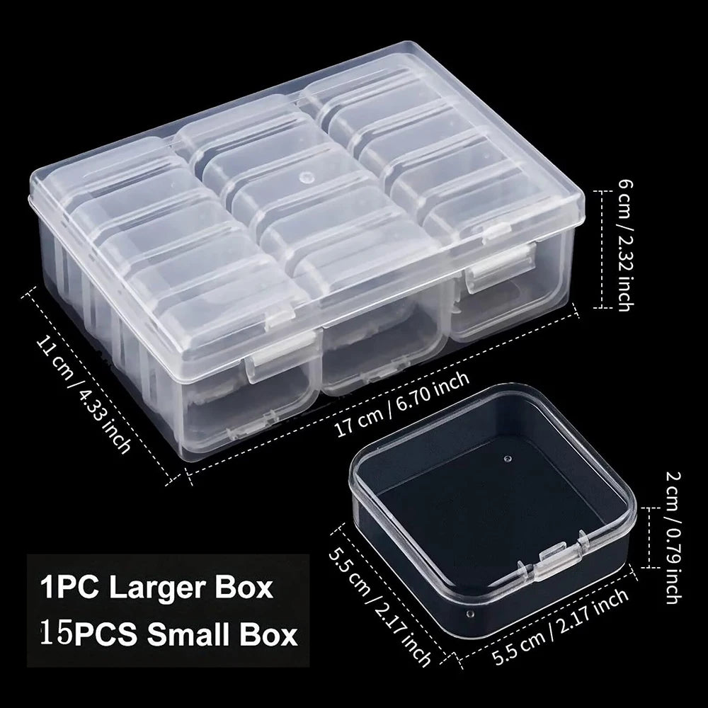 Organized Clear Square Shape Storage Boxes