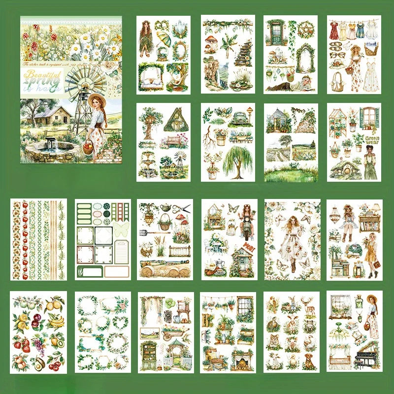Die-Cut Scrapbooking Stickers for Journaling,