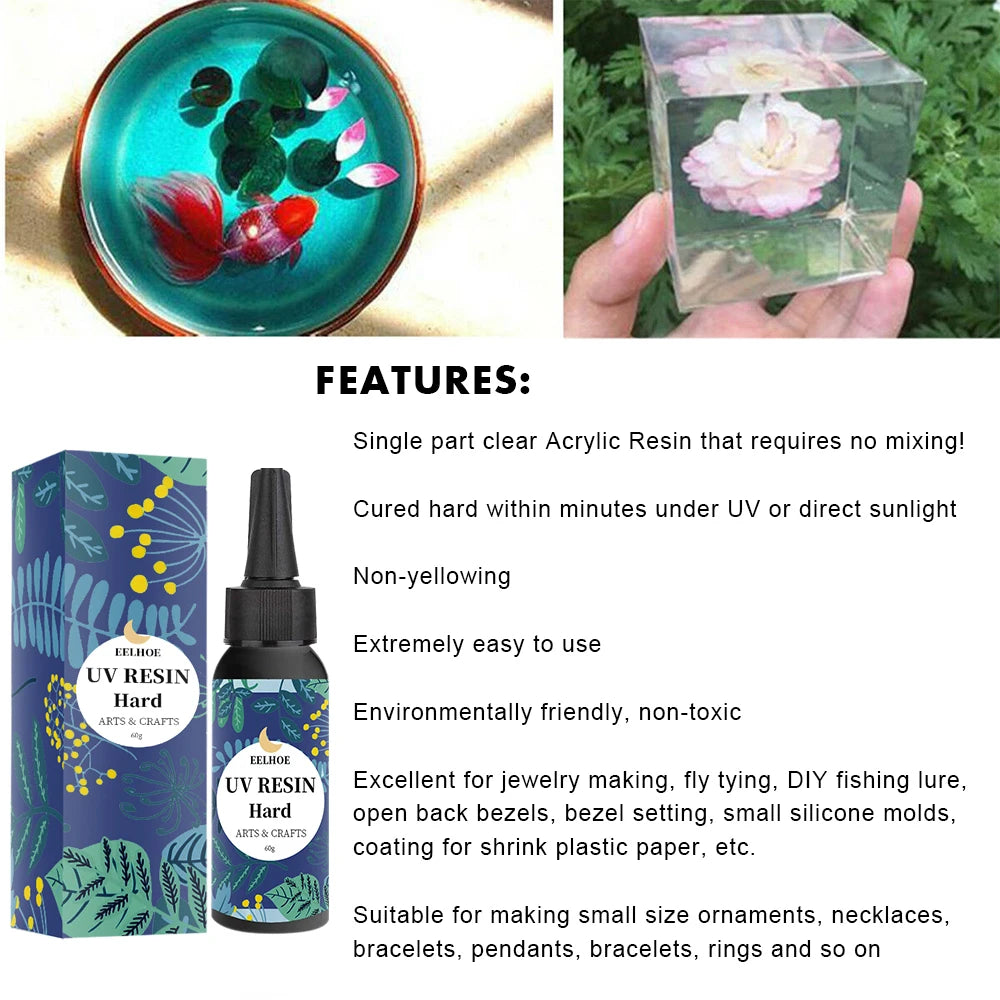 Epoxy Resin Mold UV Quick Dry High Transparency Drop Adhesive