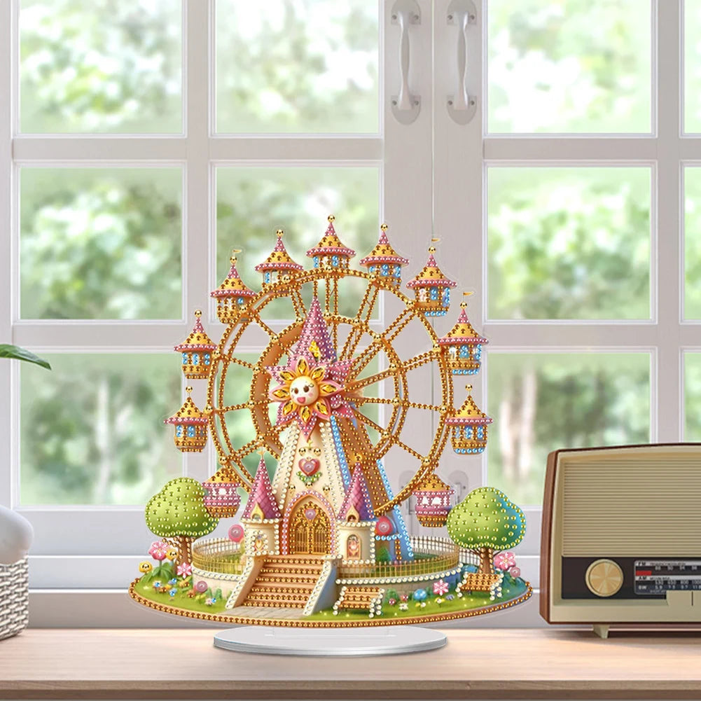 Acrylic Special Shaped Beautiful Ferris Wheel Desktop