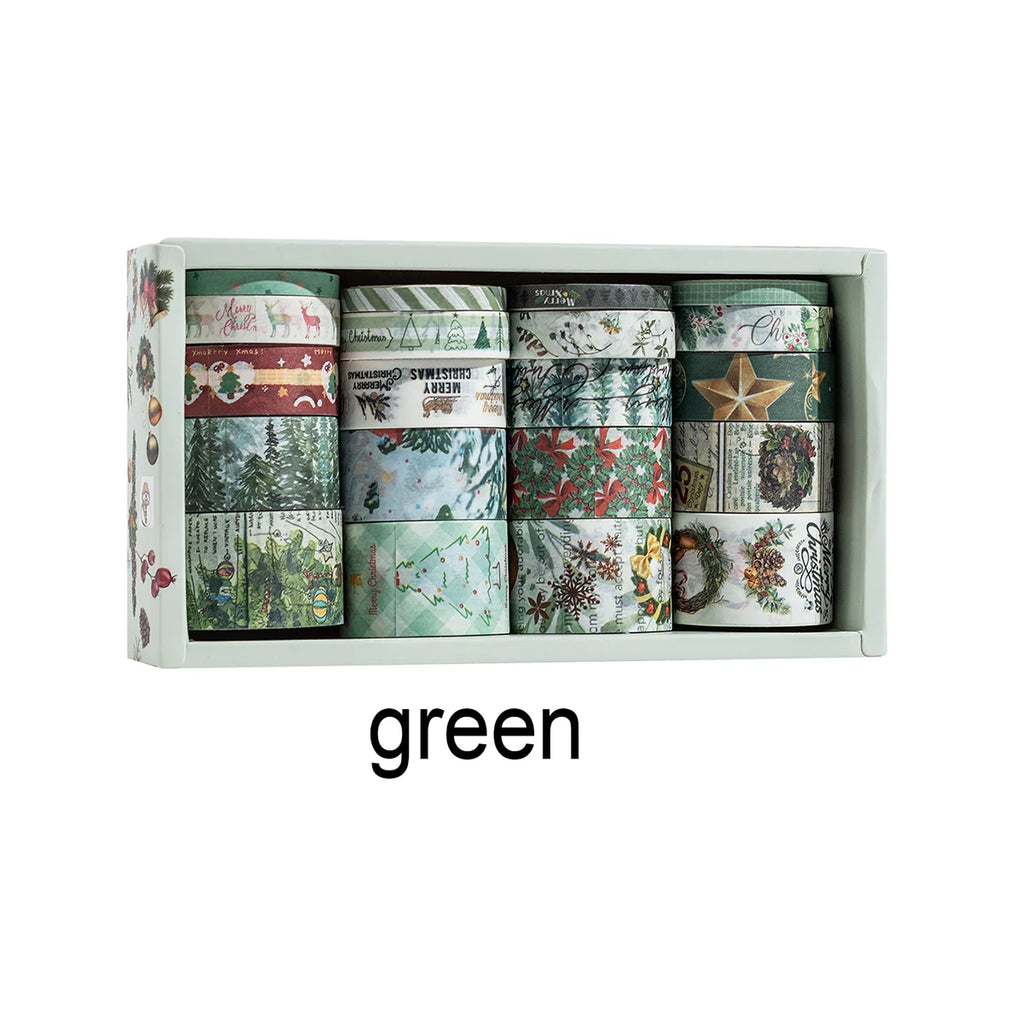 24 rolls/box oil painting theme washi tape set,