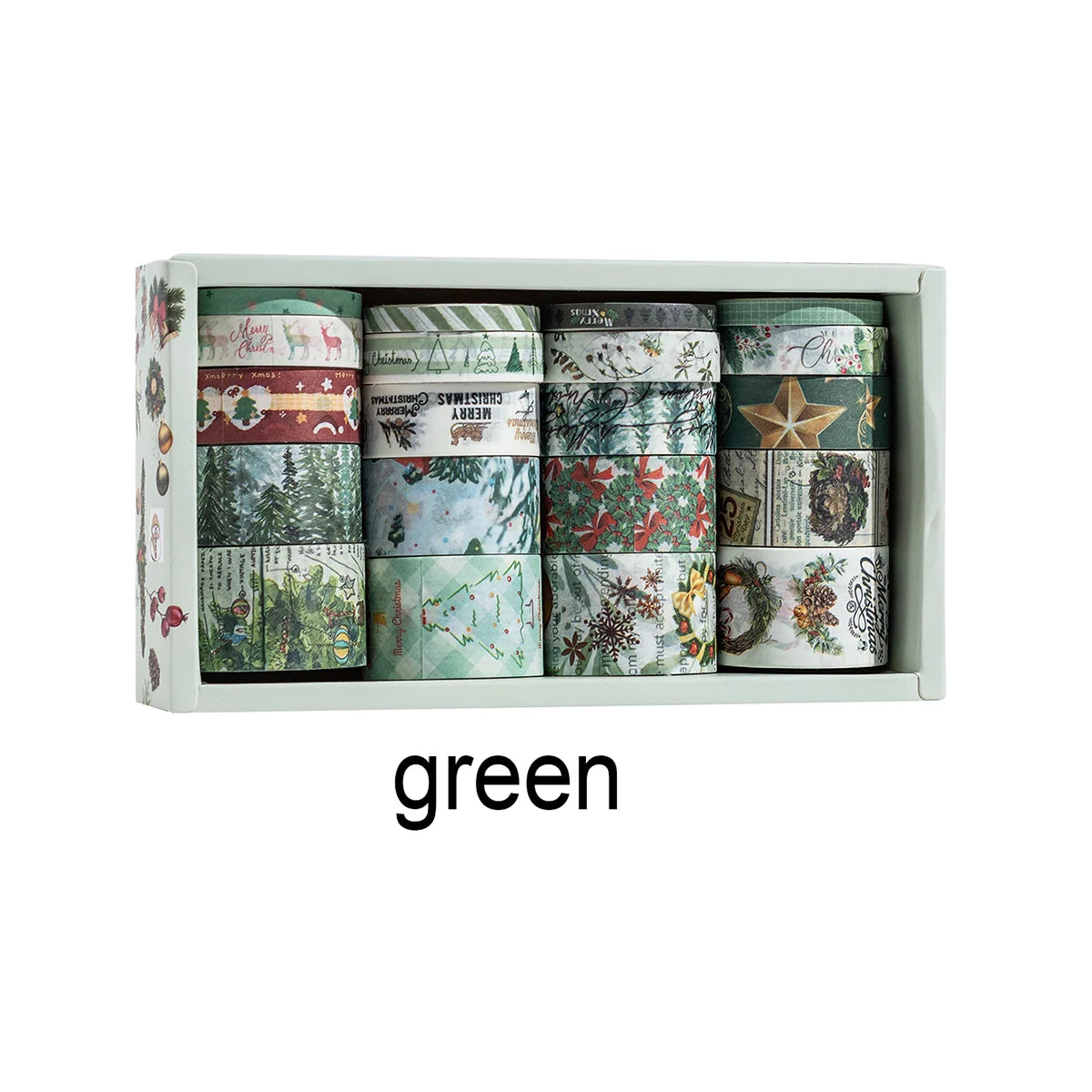 24 rolls/box oil painting theme washi tape set,