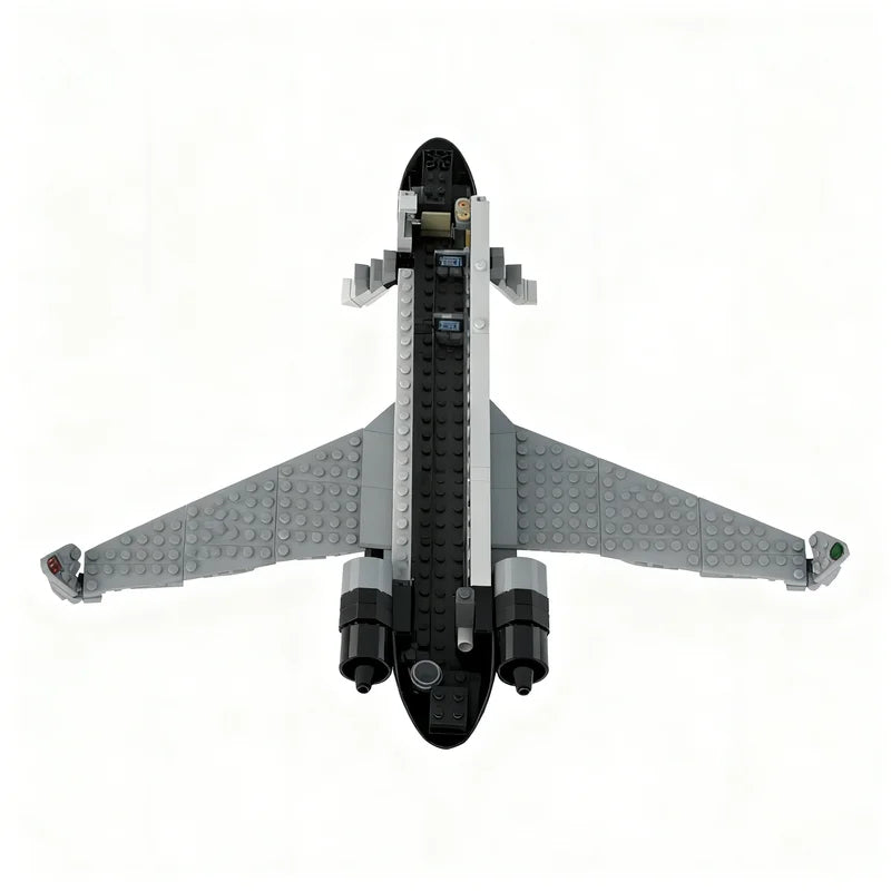 447pcs MOC City Airport Private Jet Model Building Blocks Architecture Toys