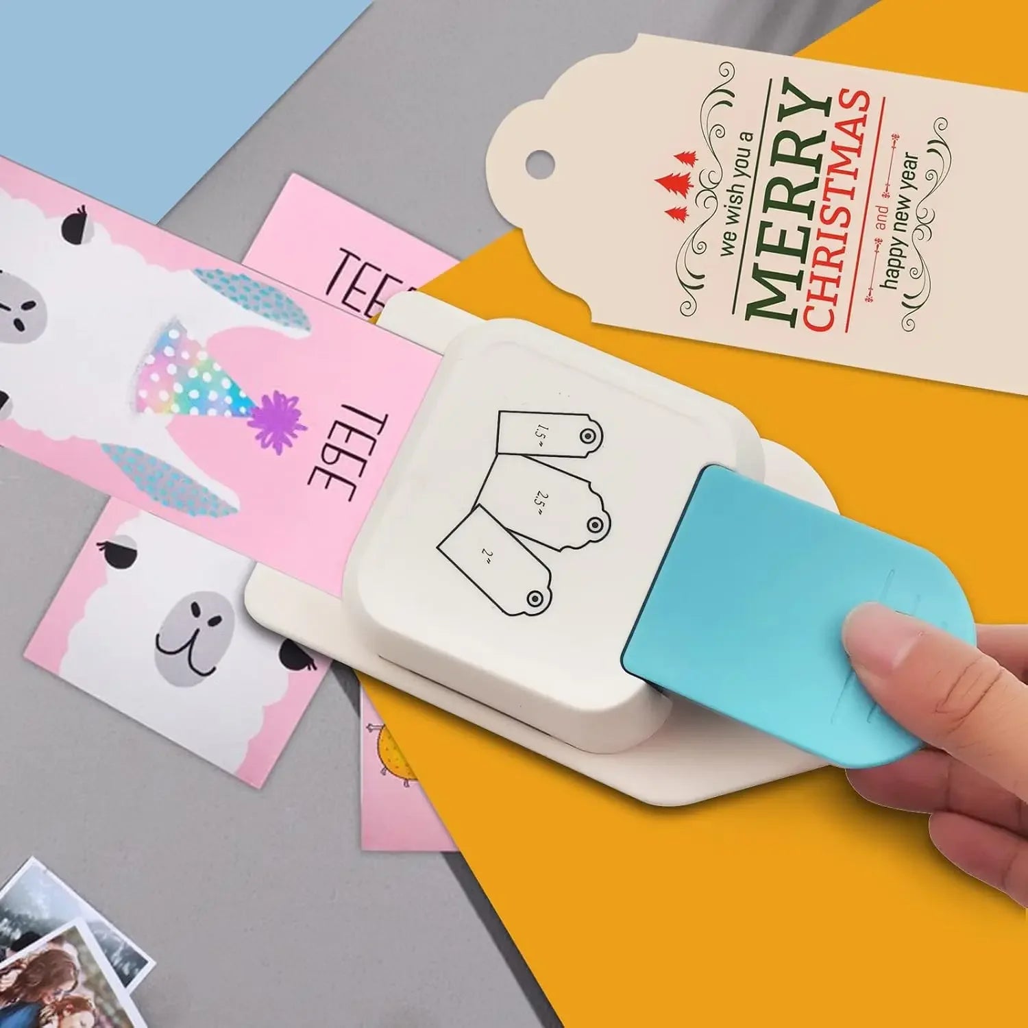 3-in-1 craft label punch, 1.5/2/2.5-inch gift label punch