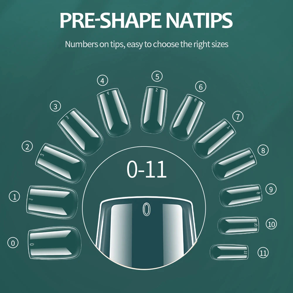 Soft Gel Nail Tips 600pcs Full Coverage Coffin Ultra Short Almond Oval Press On Nail Extension Tips For Home DIY Nail Design