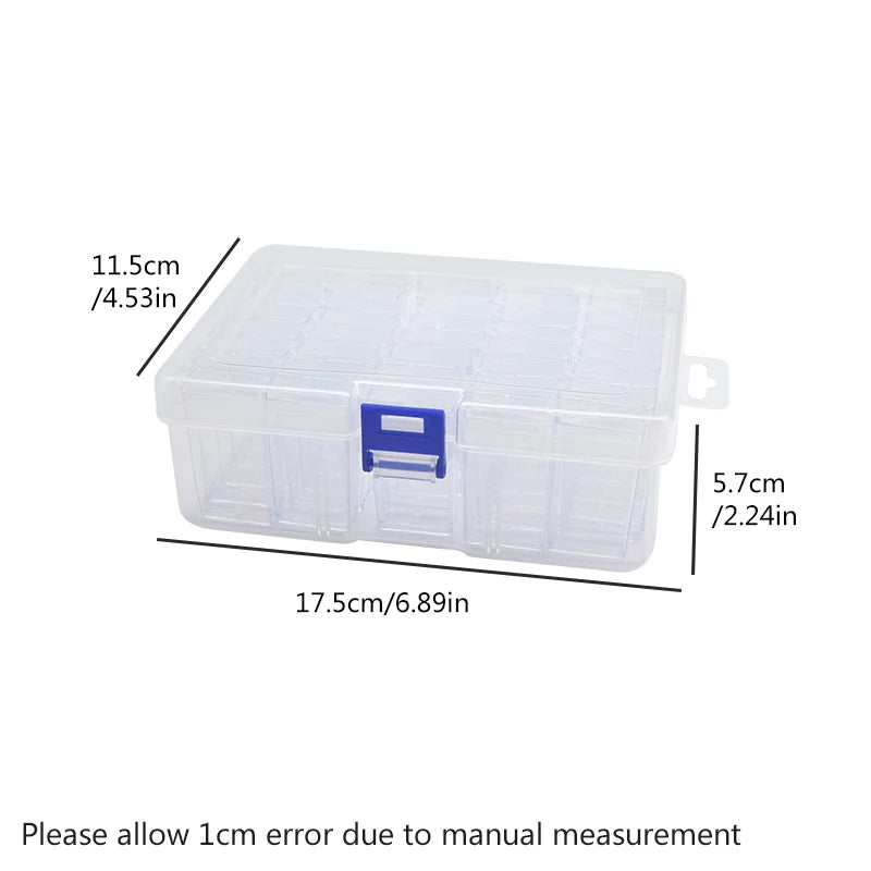 1/3/5pcs Transparent plastic storage box