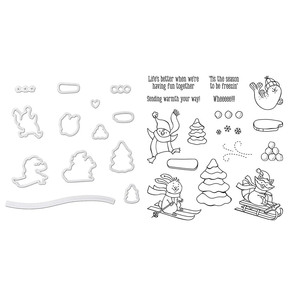 Christmas Series Cutting Die Transparent Seal Stamp