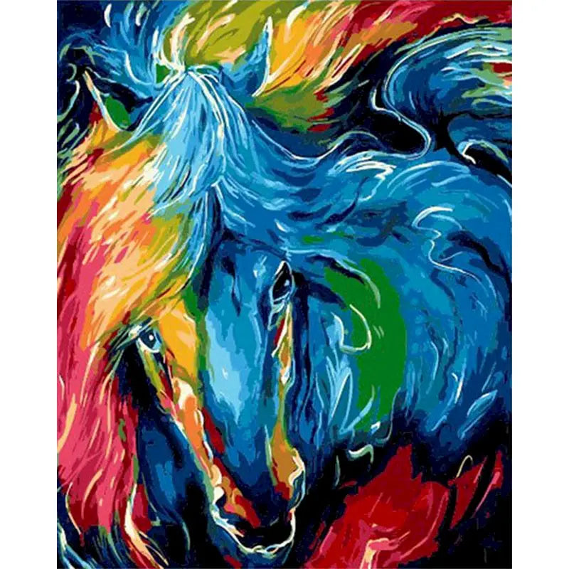 40x50cm Oil Painting By Numbers For Adults Horse Animal Paint By Number