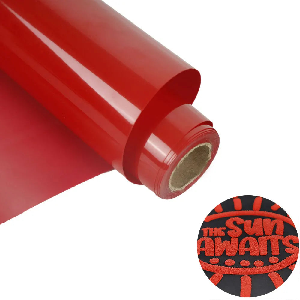3D Puff HTV Vinyl Roll Puff Heat Transfer Suitable for T-shirts and shirts 12 "x 9 feet