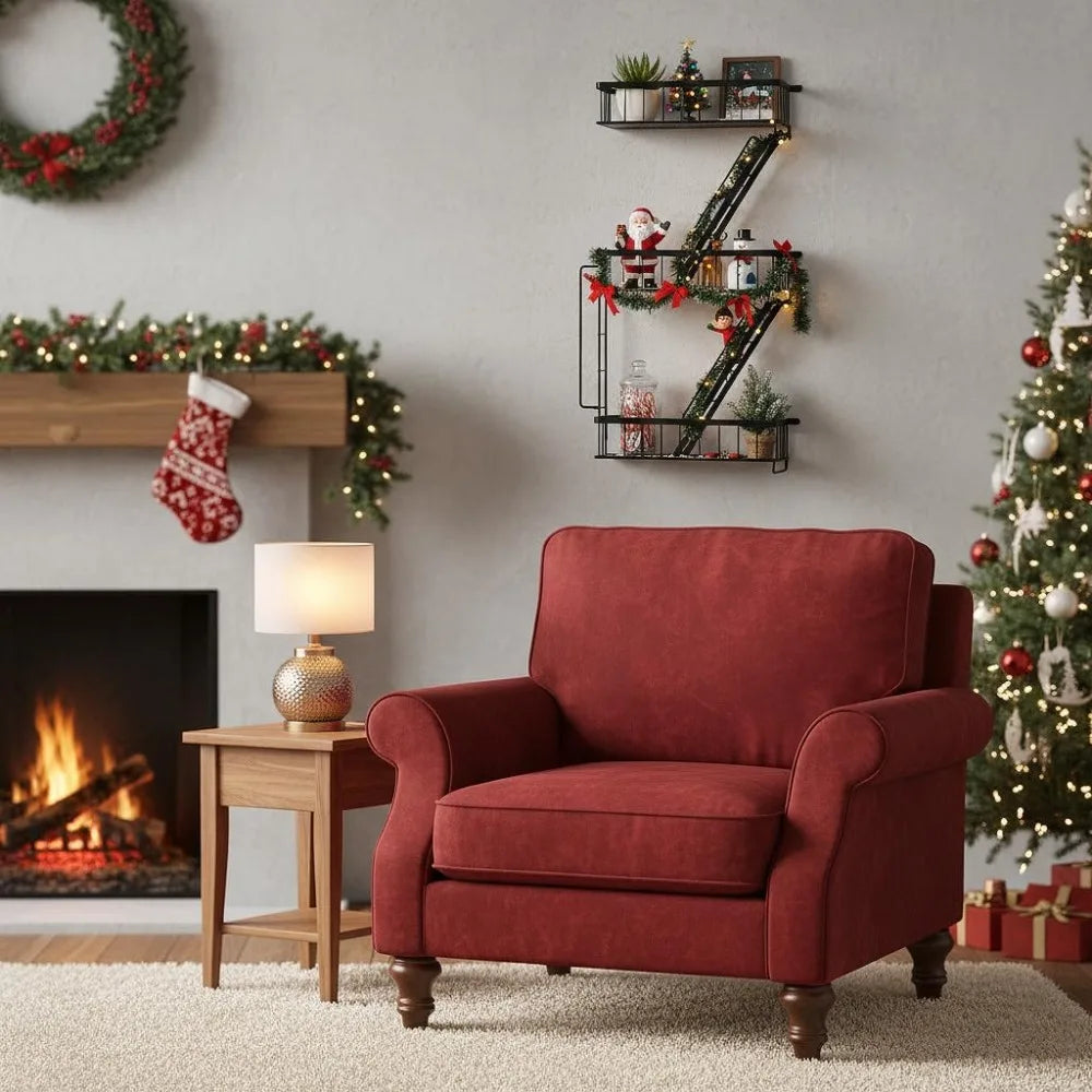 Fire Escape Wall Shelf - Wall Art Floating Shelf Black Metal Shelves  (3-Tier)