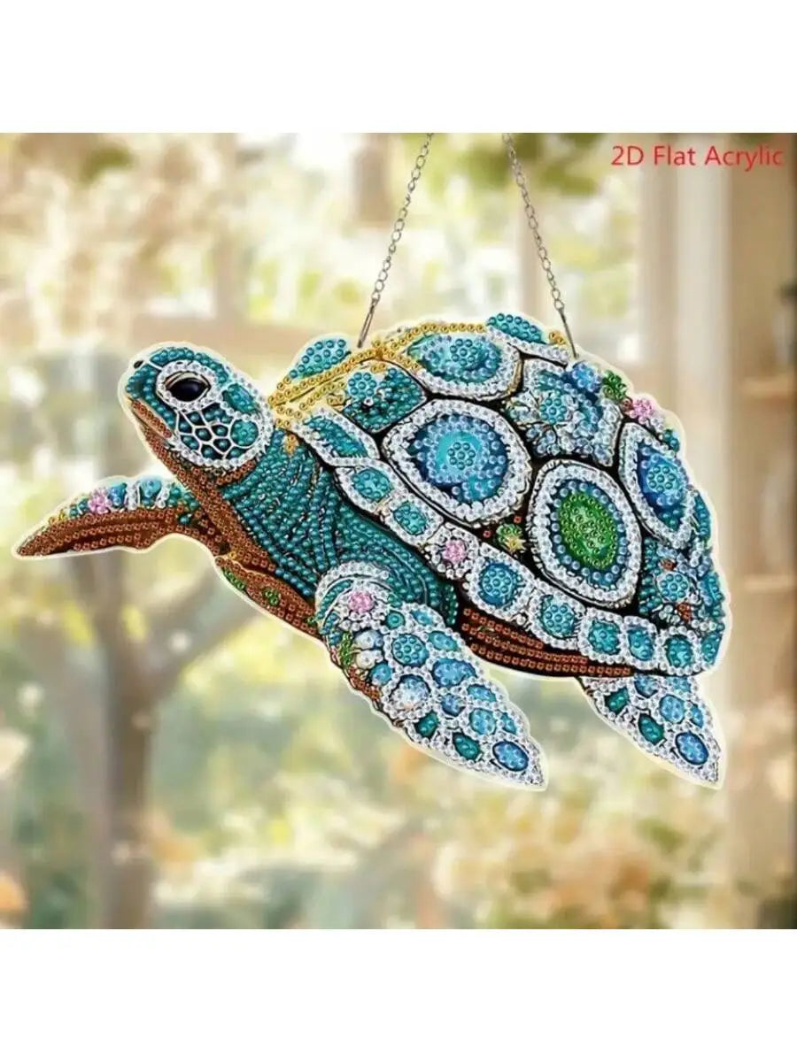 1pc Gorgeous Turtle  Acrylic Diamond Painting Kit,