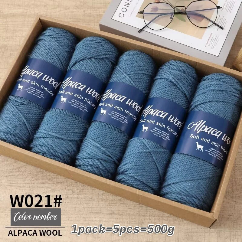 500g alpaca wool yarn, coarse yarn