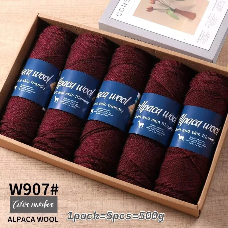 500g alpaca wool yarn, coarse yarn