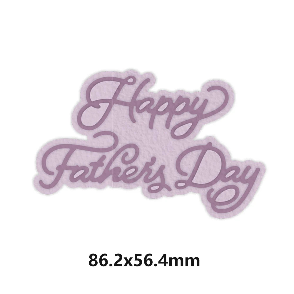 Happy Festive Birthday Wishes Metal Cutting Dies Sentiments Words Diecut Set For DIY Scrarpbooking Paper Crafts Cards Making New