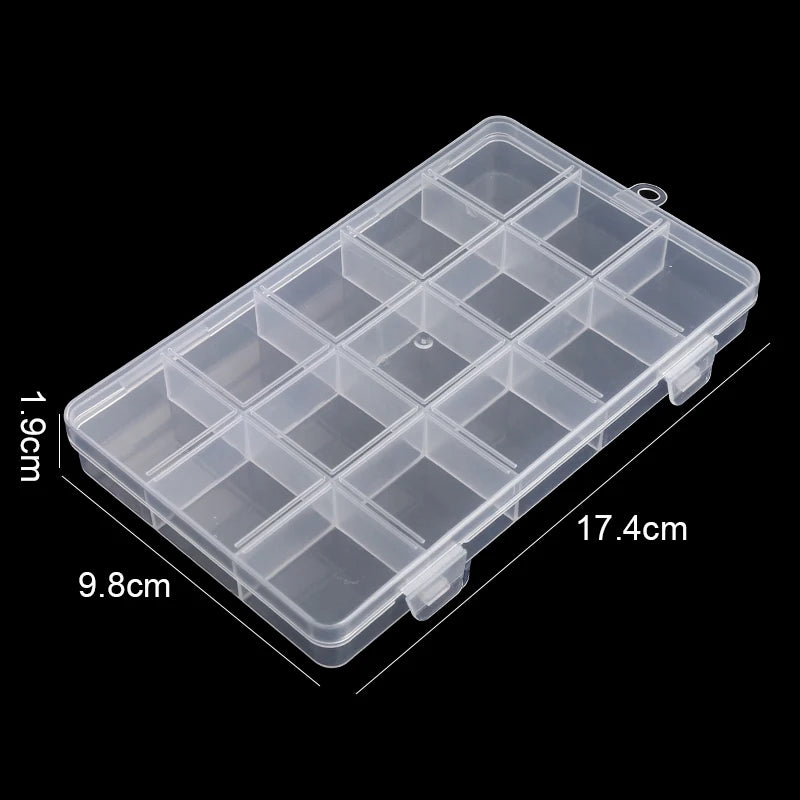 Transparent Storage Containers, 7 different sizes