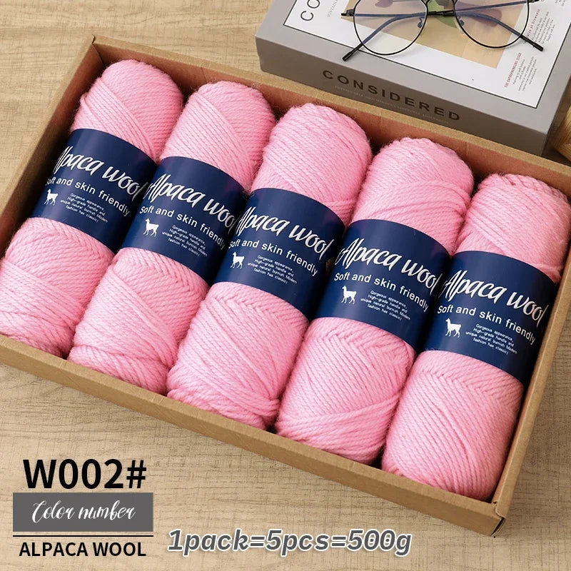500g alpaca wool yarn, coarse yarn