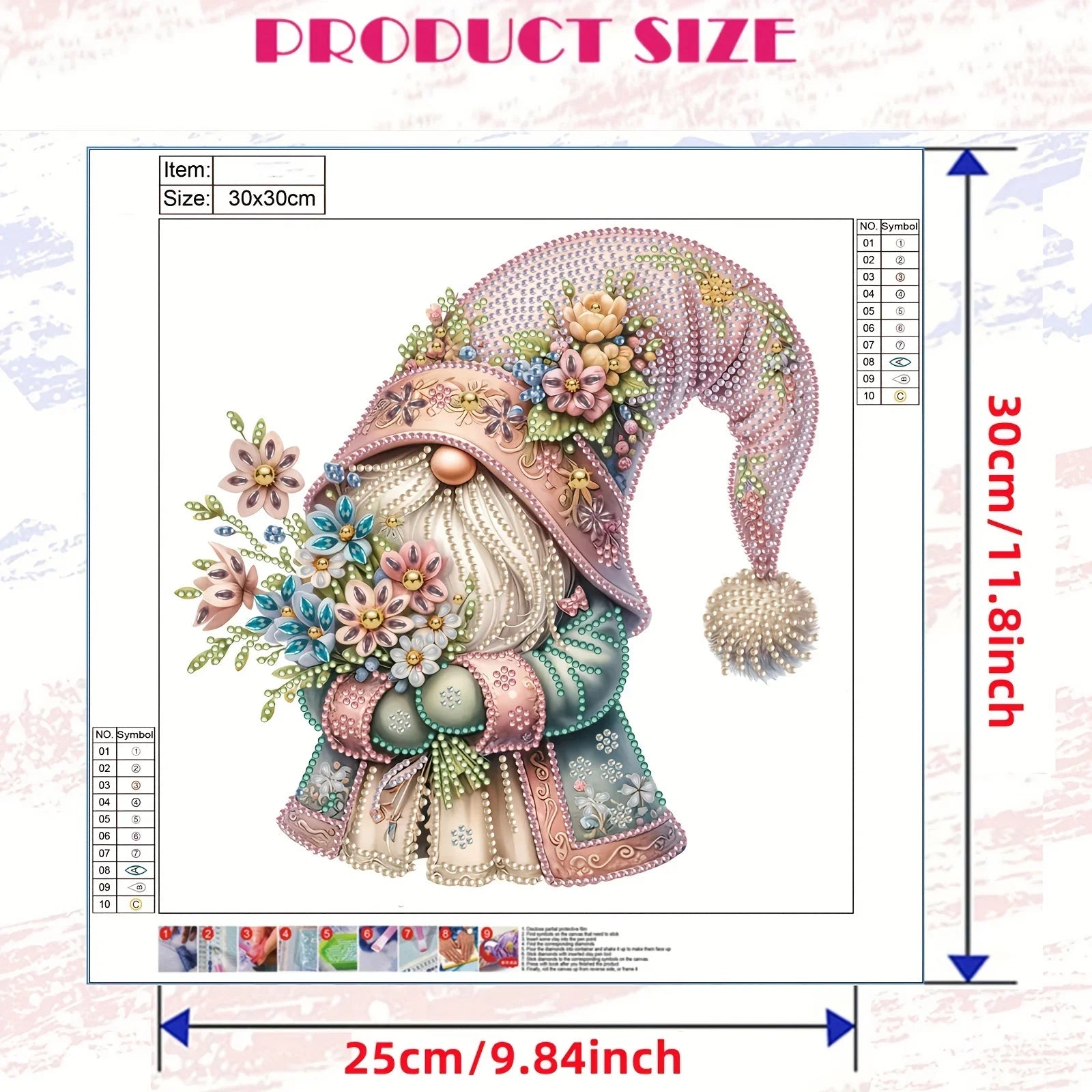 1 diamond painting set, special shape suitable for wall decoration