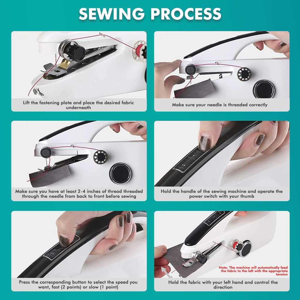 Portable Electric Sewing Machine with Sewing Accessories