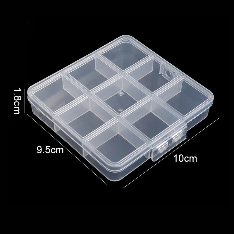 Transparent Storage Containers, 7 different sizes