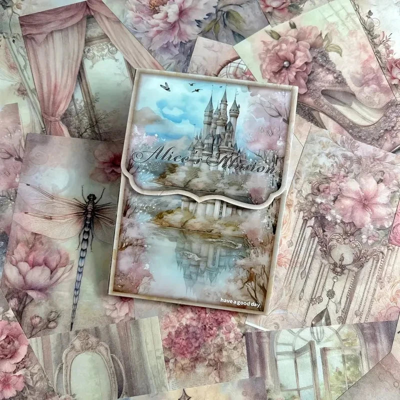 Vintage scrapbooking material paper handmade