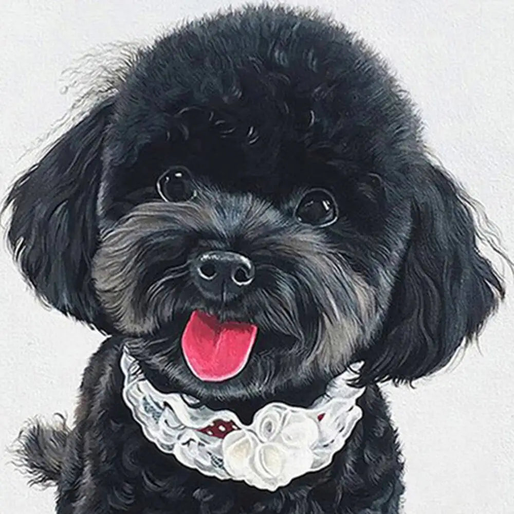 Oil Painting Puppy Paint By Number For Kids Picture Artcraft On Canvas