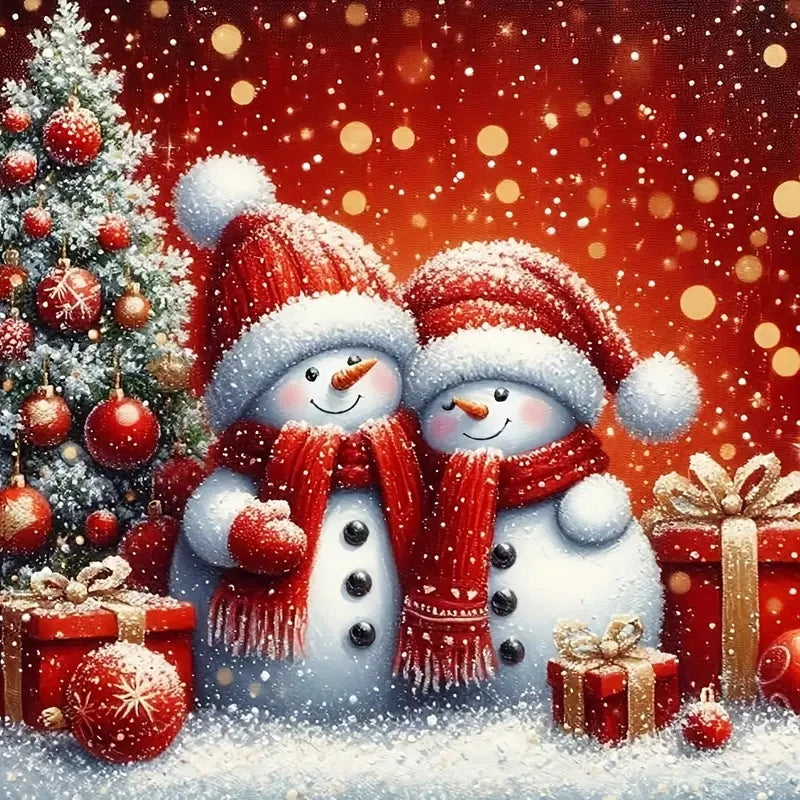 5D DIY Diamond Painting Christmas  Cozy Winter Scene Rhinestone