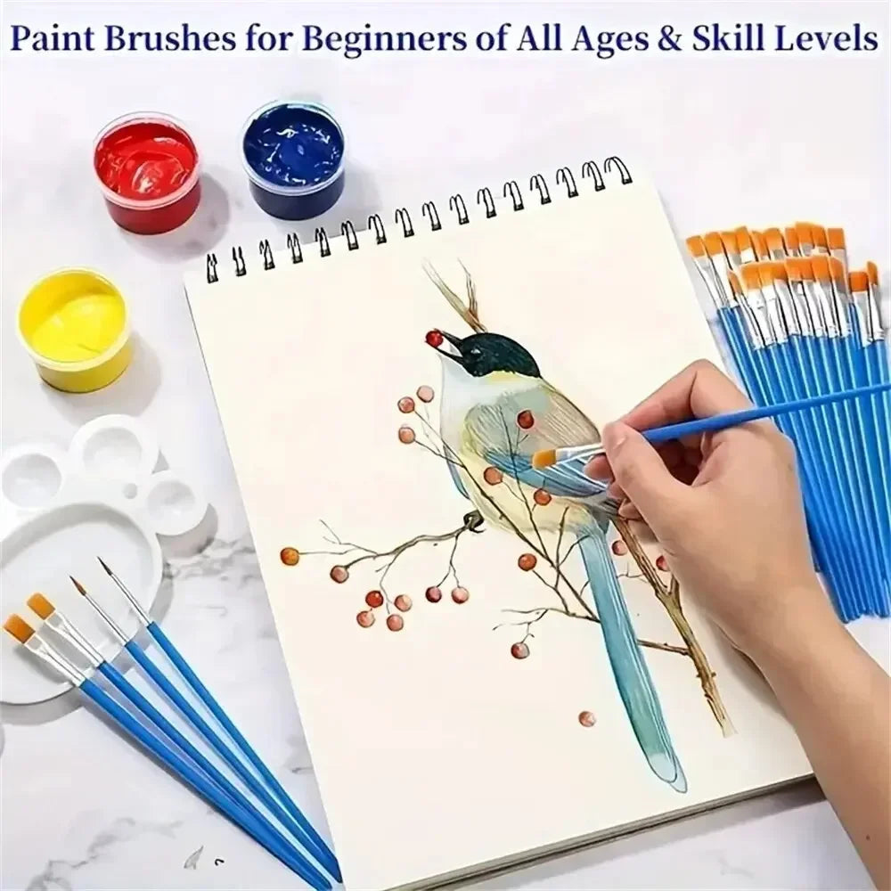 30pcs Small Fine Nylon Hair brushes