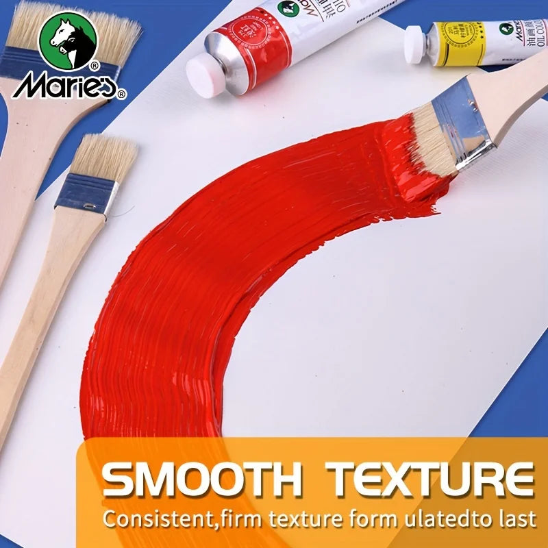 0.42oz Oil-Based Pigment & 7pcs Brushes,