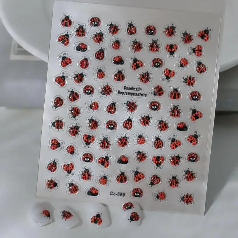 1PC 5D Bohemia Nail Sticker Decal Abstract Design